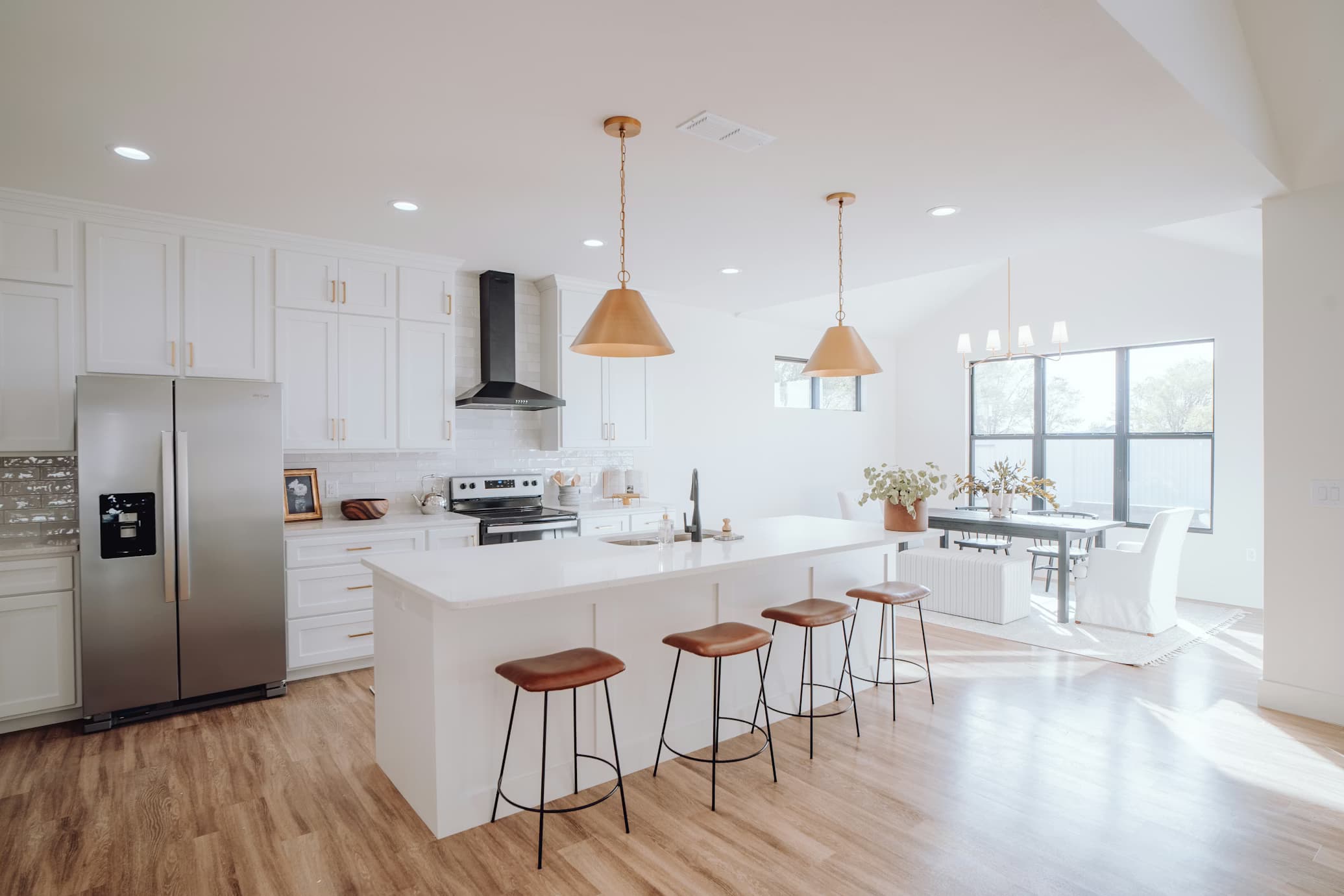 Freshly cleaned residential kitchen
